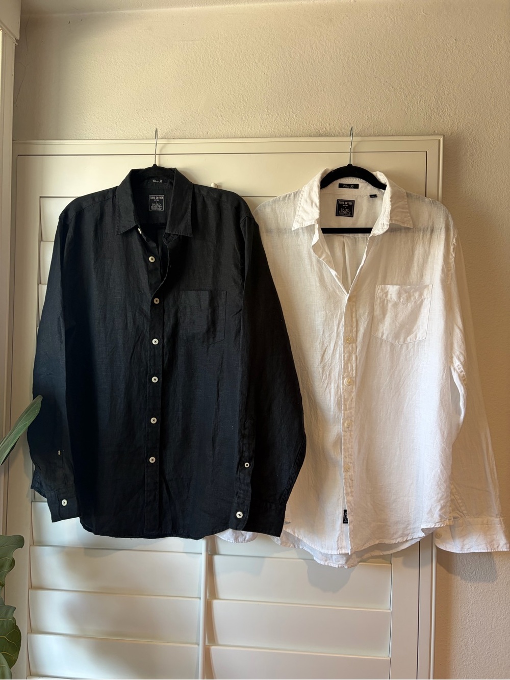 TODD SNYDER Classic Fit Sea Soft Irish Linen Shirts